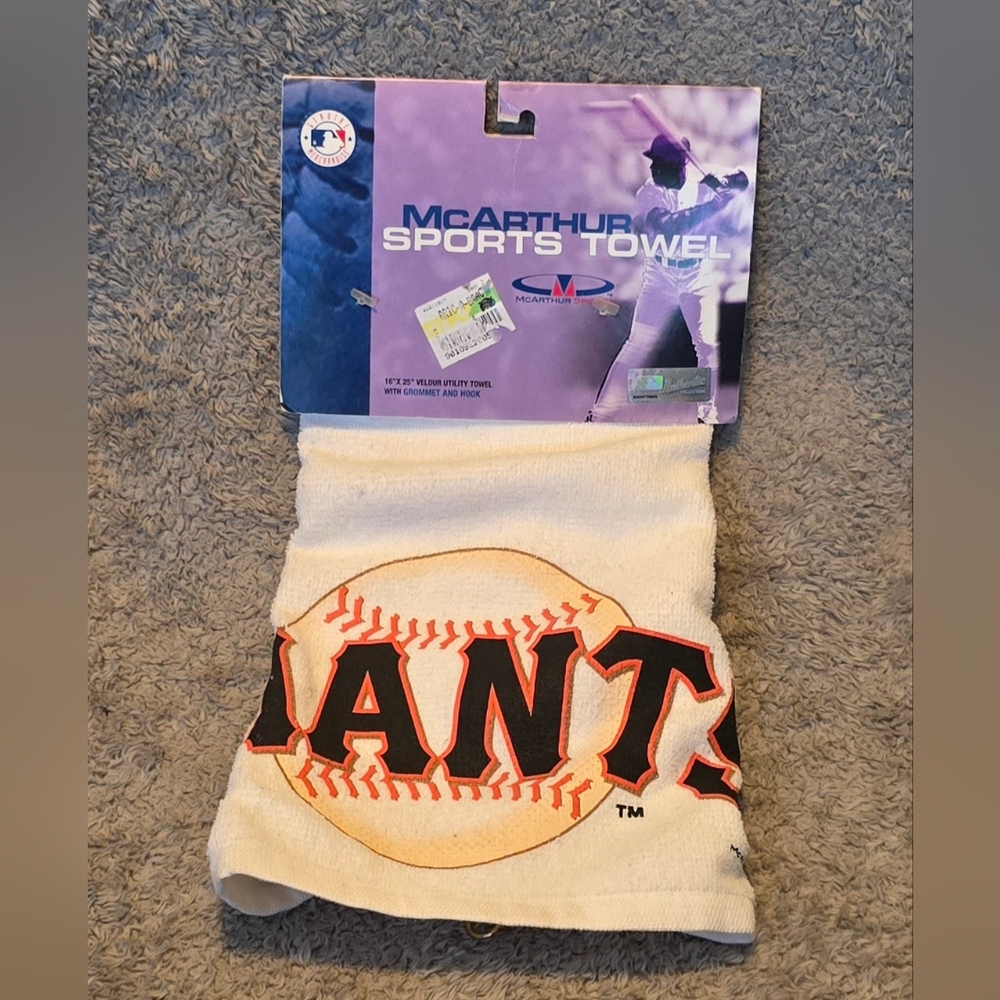 MLB San Francisco Giants McArthur Sports Towel Velour Utility Towel (16"×25")